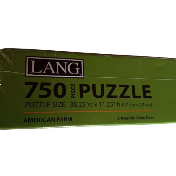 Lang 750 Piece Panoramic Puzzle American Farm Artwork By Sam Timm Sealed NEW - Picture 6 of 9